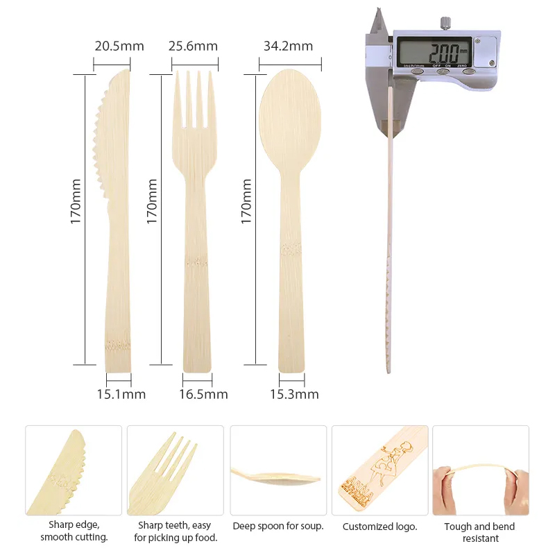 Biodegradable Spoons and Forks Cutlery