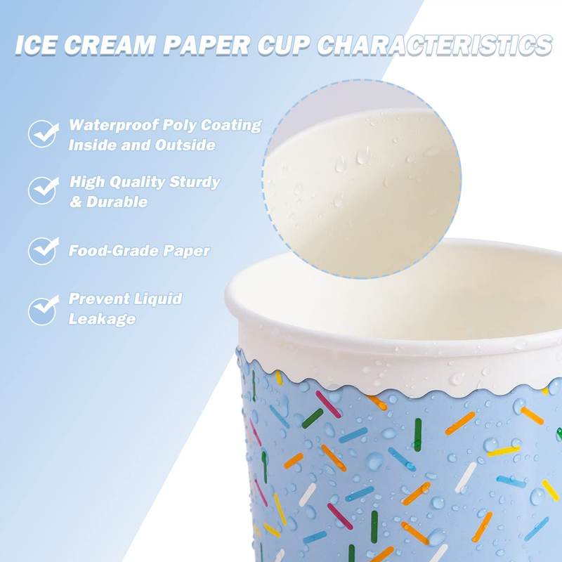 Ice Cream Cups with Lids