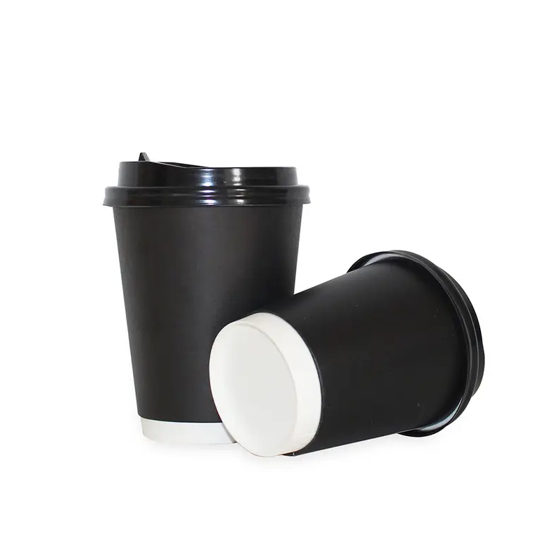 Wholesale Big Black Coffee Paper Cups with Printing Design