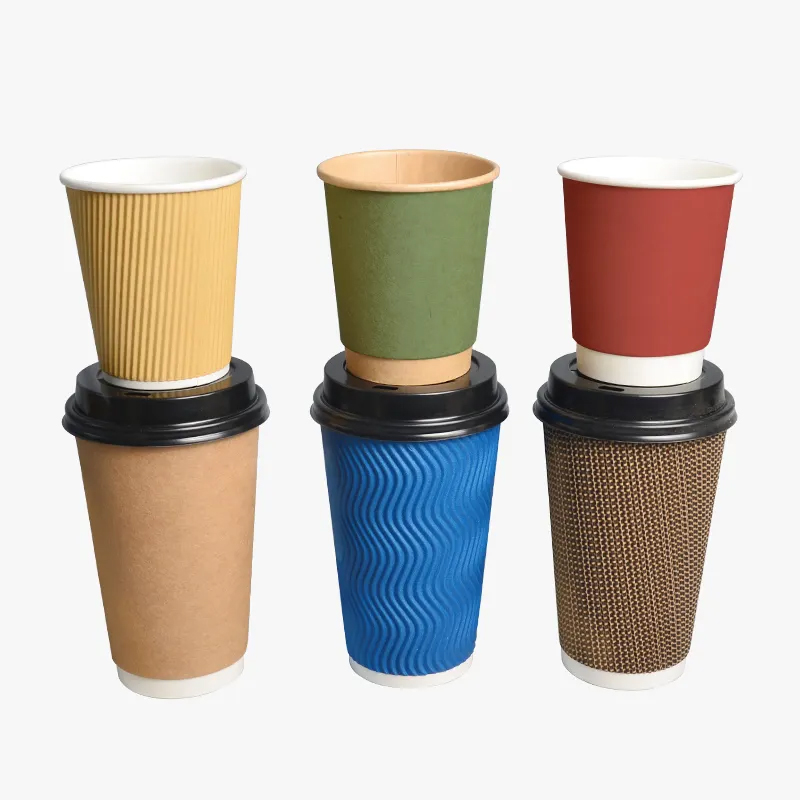 Disposable Double Wall Coffee Hot Drink Paper Cup