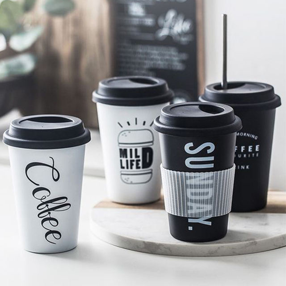 16 Oz Coffee Cups with Lids