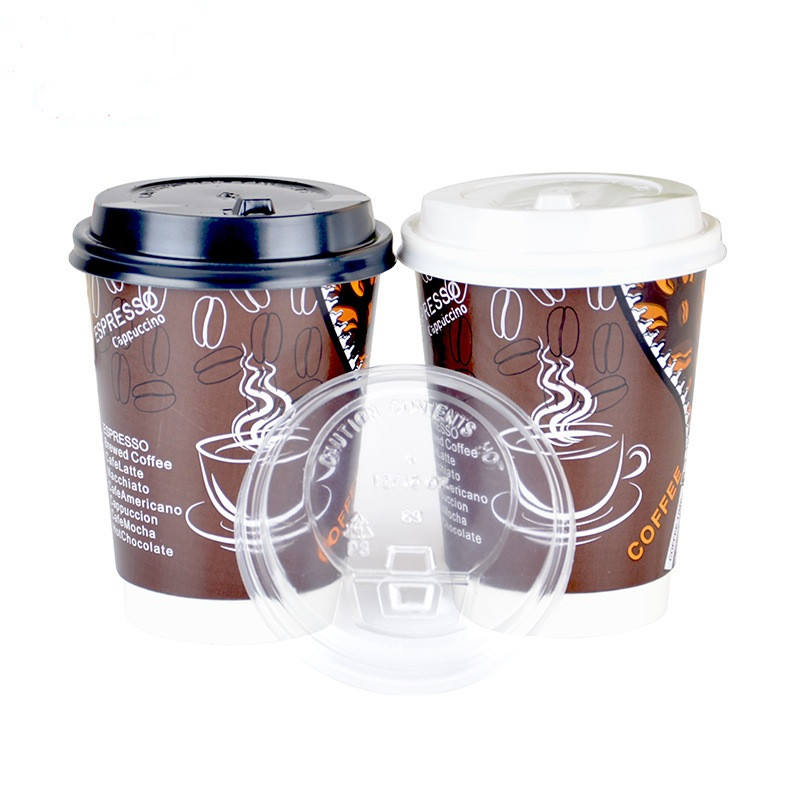 16 Oz Disposable Coffee Cups with Lids