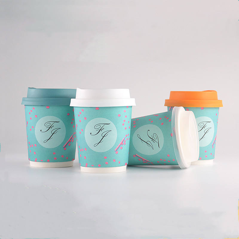 16 Oz Disposable Coffee Cups with Lids