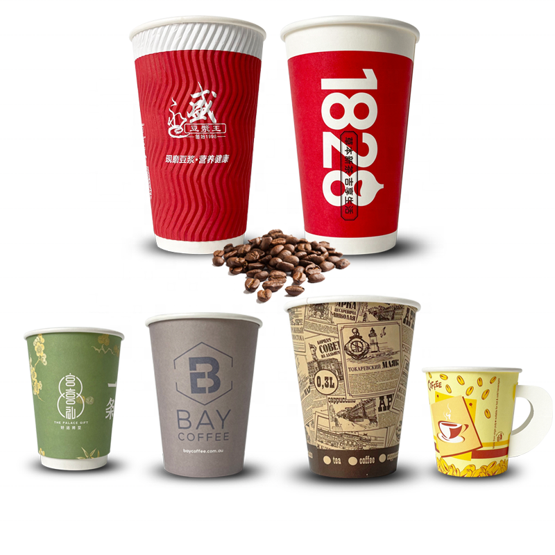 Disposable Paper Cups with Lid