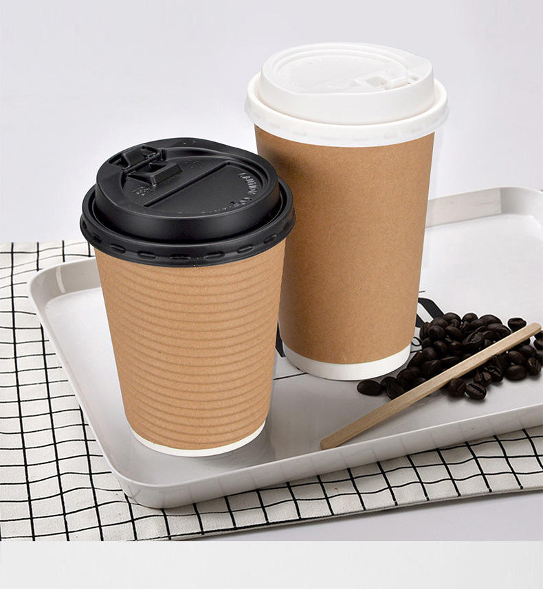 Disposable Kraft Paper Coffee Cup