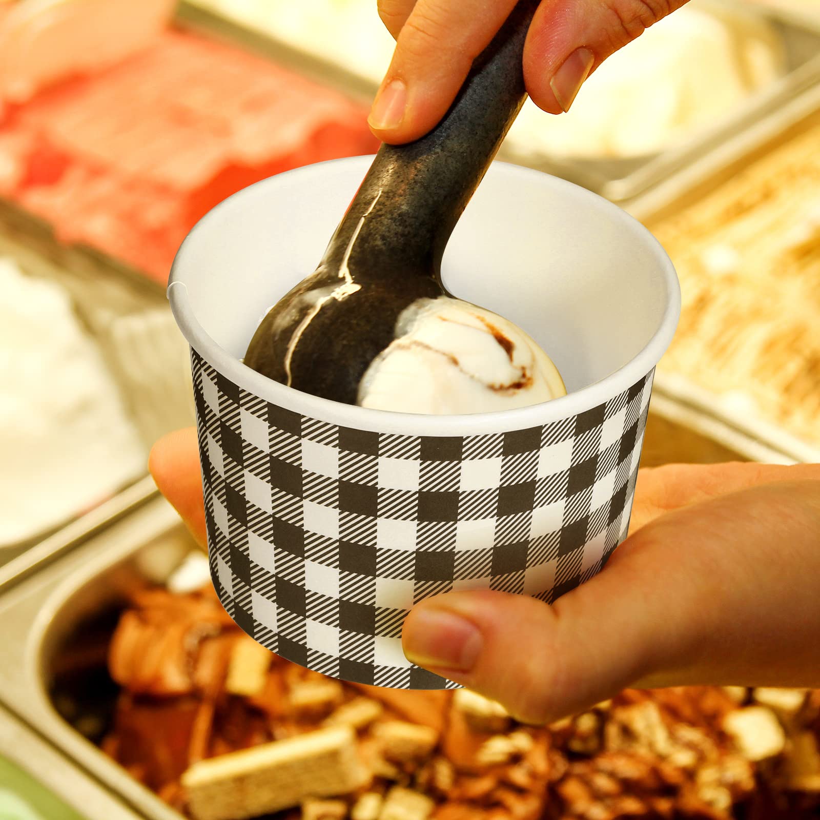 Paper Ice Cream Cup and Lid