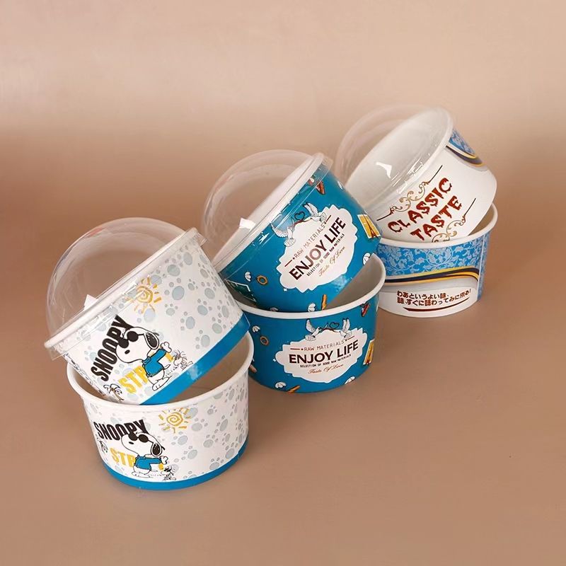 Disposable 3.5oz Ice Cream Paper Bowl