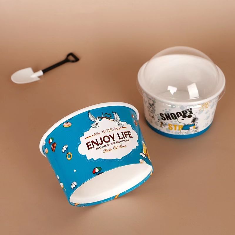 Disposable 3.5oz Ice Cream Paper Bowl