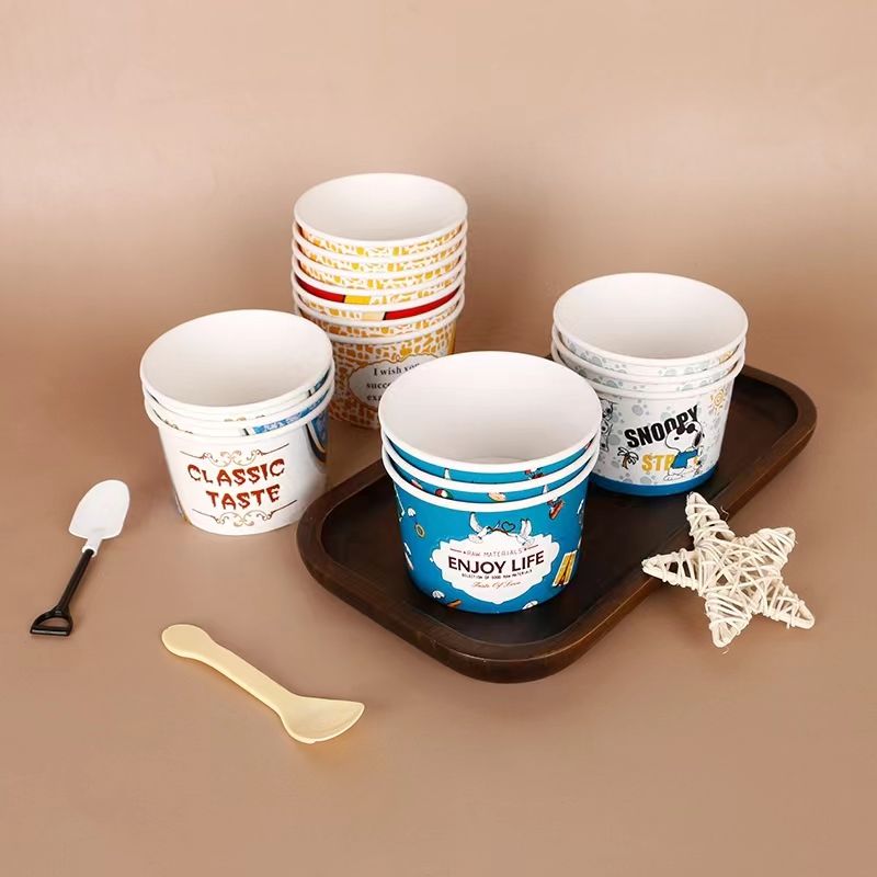 Disposable 3.5oz Ice Cream Paper Bowl