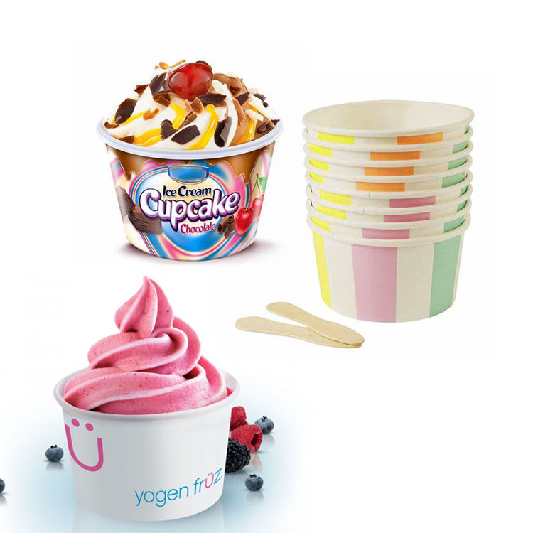 Disposable Custom Icecream Paper Packaging