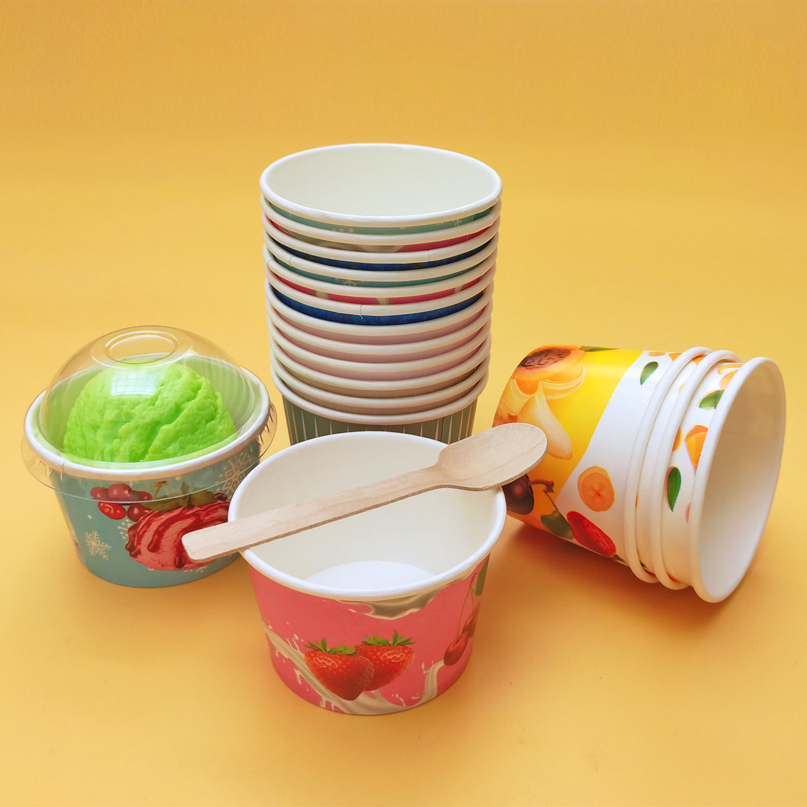 Custom Ice Cream Paper Cup 6oz