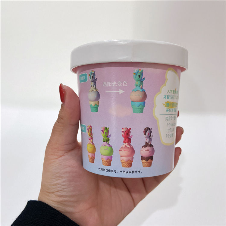 Disposable Ice Cream Container with Lids