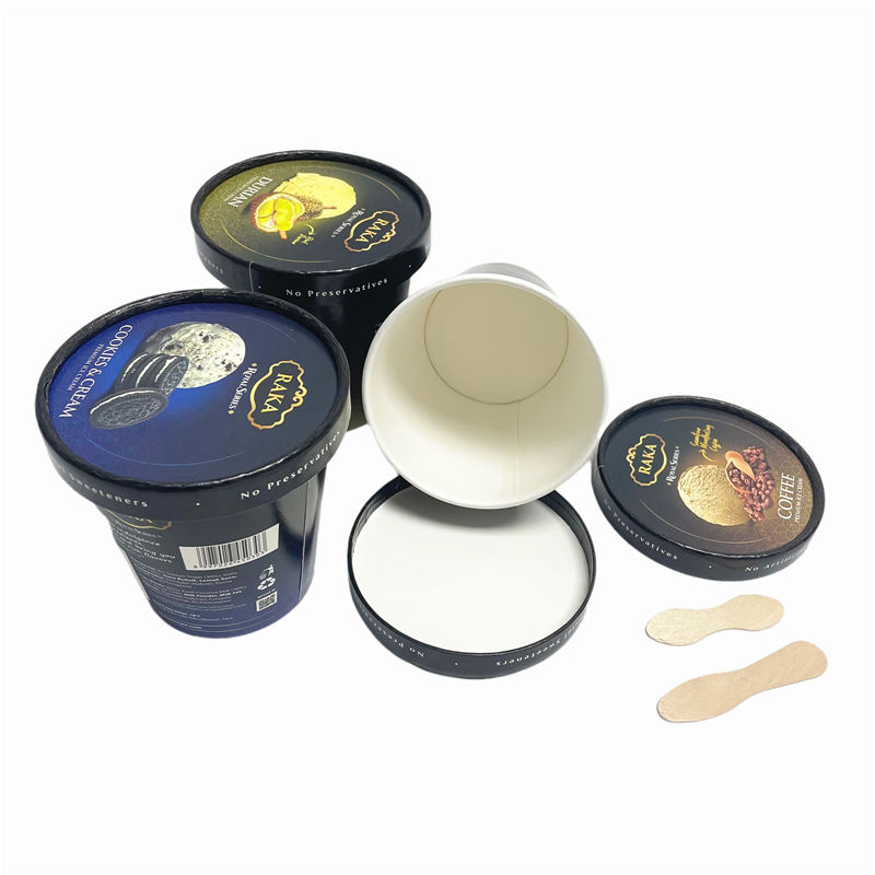 Disposable Ice Cream Container with Lids