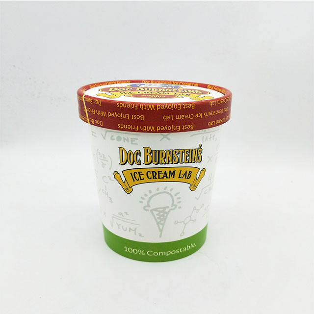 Custom Logo Ice Cream Cups with Lid