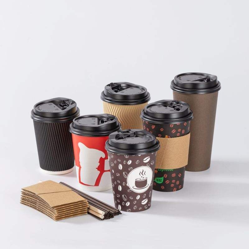 Coffee Paper Cup with Lids