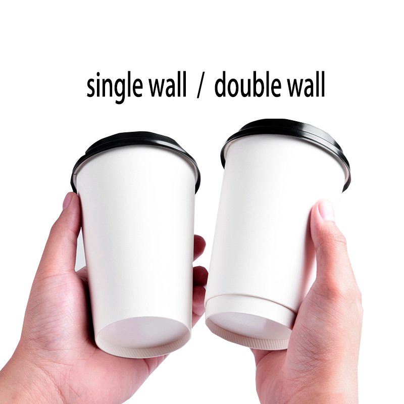 Coffee Paper Cup with Lids and Sleeves