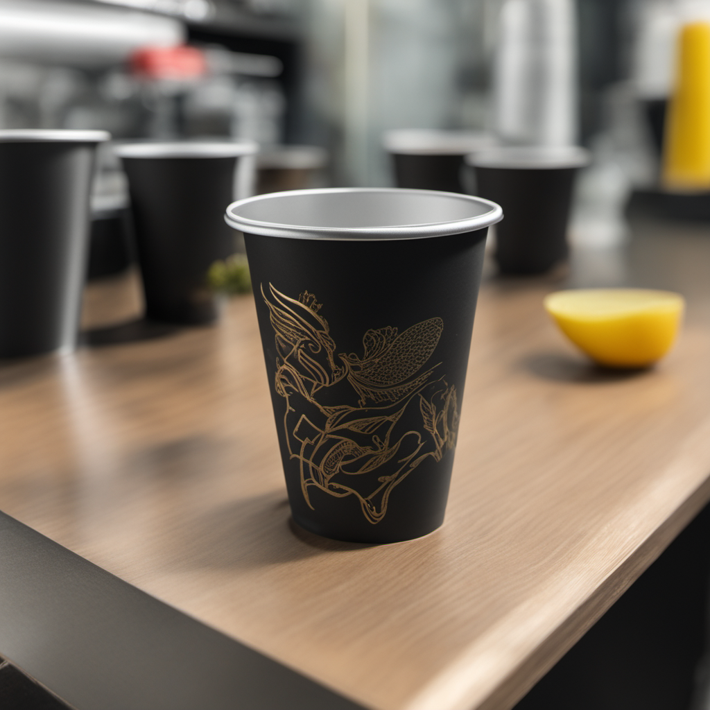 Biodegradable Paper Cups with Lids